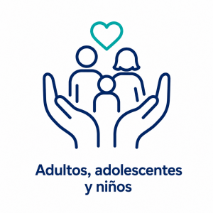 Adultos, adolescentes y niños